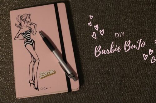 Barbie zápisník jako BuJo