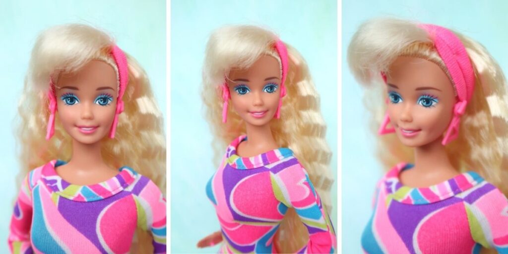 tvář reprodukce Barbie Totally Hair